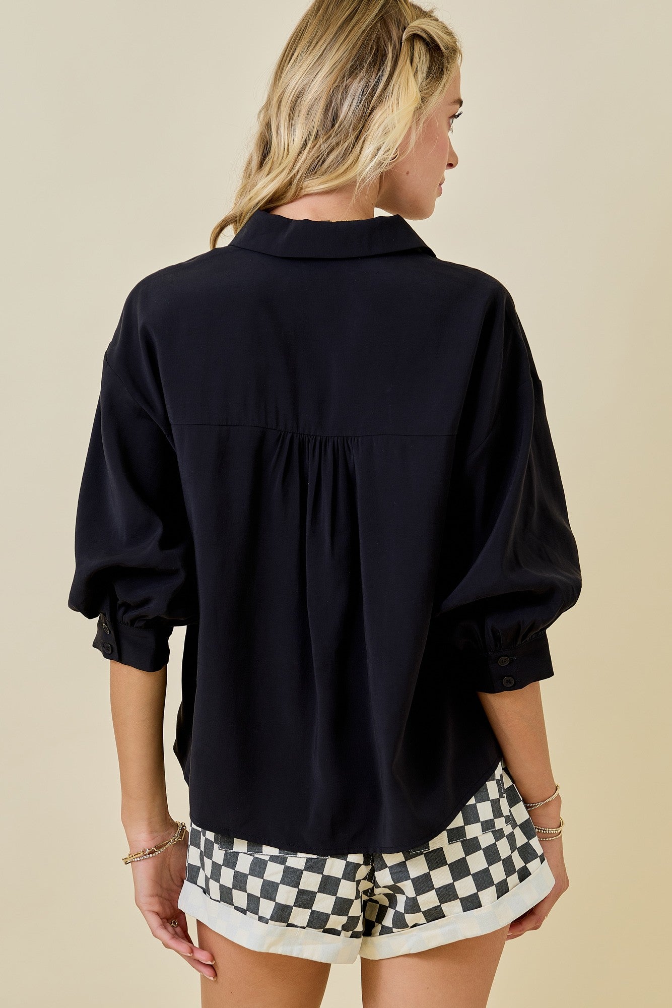 Collared Button Down Top