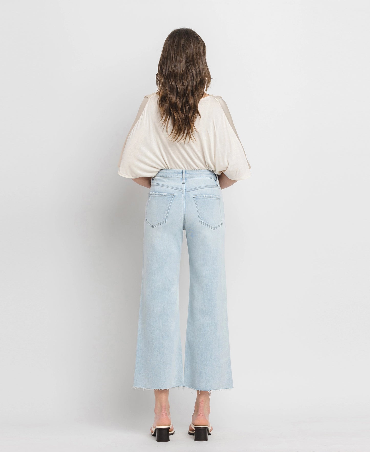 Wide Leg High Rise Jeans