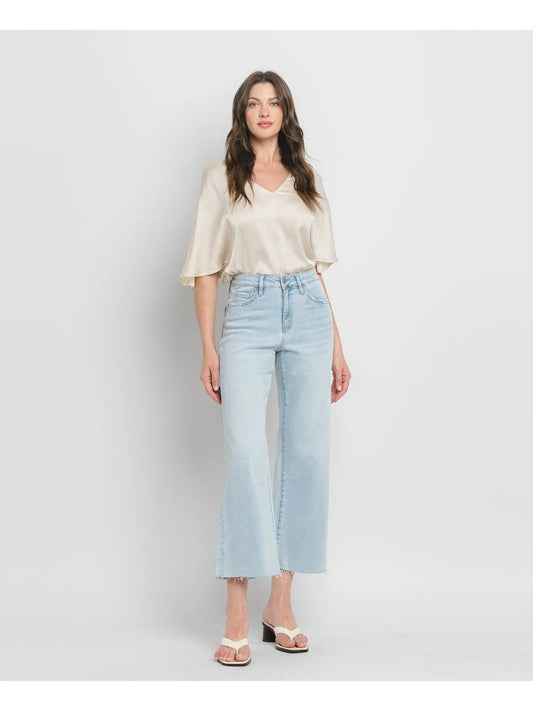 Wide Leg High Rise Jeans